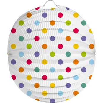 Party dekorace Folat Lampion Tečky, 22 cm