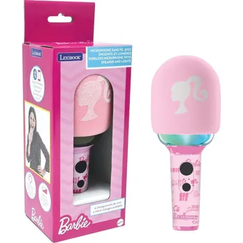 Hudební nástroj pro děti Hudební hračka Barbie Karaoke Mikrofon - Mikrofon se zvukem a světelnými efekty