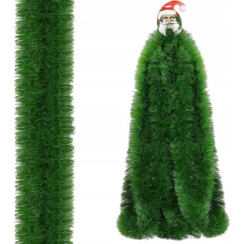 Vánoční dekorace Zelený řetěz na vánoční stromeček 6m vánoční girlanda