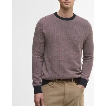 Pánská casual bunda Barbour Wells Crew Neck Jumper — Navy