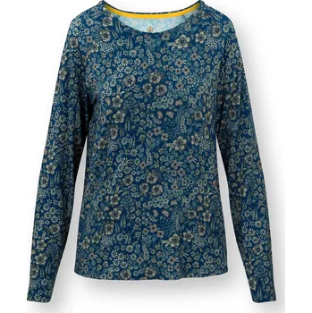 Dámské tričko PIP Studio Tina top dlouhý rukáv Daisy Dreams modrá Velikost: M 51.511.851/M