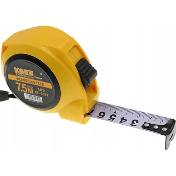 metr Svinovací metr s aretací, kovový, 7,5 m x 25 mm