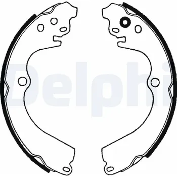 Brzdová čelist Sada brzdových čelistí DELPHI LS1604