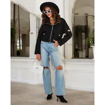 Dámská casual bunda Resti Women's Bomber Jacket Resti černá | bílá | šedá | světle modrá | vícebarevná 3407662