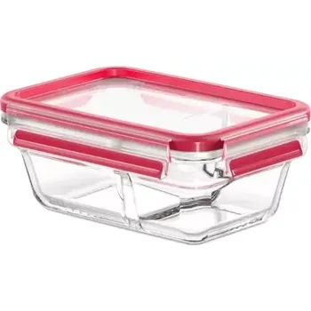 Dóza na potraviny Emsa ClipClose Skleněná krabička na potraviny 0.8 l (600740) červená (600740)