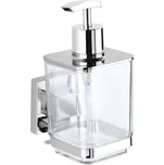 WENKO 22683100-Dávkovač mýdla VACUUM-LOC QUADRO ED 7,5x16 cm stříbrná/lesk.chrom