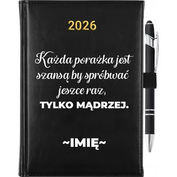 Kalendář Knižkový kalendář 2026 A5 černý