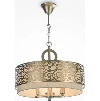 MAYTONI Závěsné svítidlo Venera 3x40W látka mosaz kov designové - MAYTONI M H260-03-N