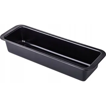 Nádoba na pečení SNB PLECH NA PEČENÍ FORMA NA BÁBOVKU 35X11X7 CM LISOVANÝ ČERNÝ
