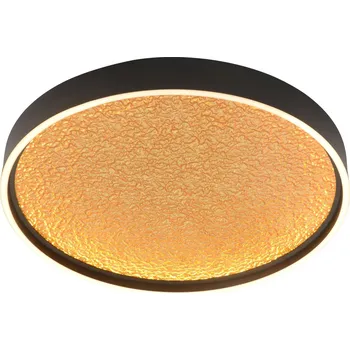 GEETI Stropní svítidlo Bormes 60W 6000lm 3000K černá / zlatá - GeeTi GT 9069-102L