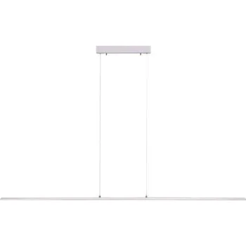 PAULNEUHAUS PURE-LITE LED závěsné svítidlo 160cm s nastavitelnou barvou světla 2700/3800/5000K a bezdotykovým stmívačem hliník - PAUL NEUHAUS PN 8377-55