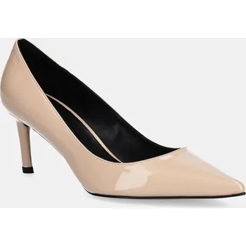 Dámské lodičky Kožené lodičky BOSS Gracey béžová barva, 50552759 50552759.750 01X, EUR 41