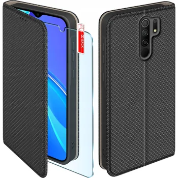 Pouzdro na mobilní telefon Flipové pouzdro KrainaGSM pro Xiaomi Redmi 9, černé