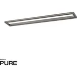 PAULNEUHAUS LED nástěnné svítidlo PURE Puro dotykový stmívač 3000K platina - PAUL NEUHAUS PN 9114-15