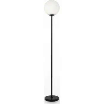 Stojací lampa MAYTONI Stojací lampa Ring 60W bílá sklo/kov moderní - MAYTONI M MOD013FL-01B