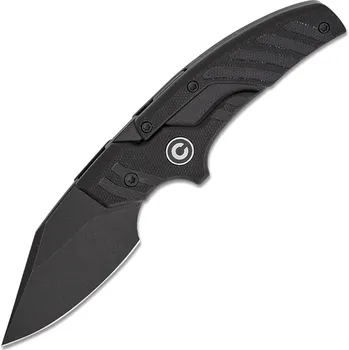 turistický batoh Civivi Typhoeus Black Stonewashed Black Handle Modular Push Blade