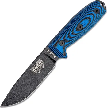 Pracovní nůž ESEE Model 4 Black Plain Blade Blue/Black G10 Handle