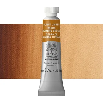 Vodová barva Akvarelová barva Winsor & Newton Professional, 5ml - Burnt Umber
