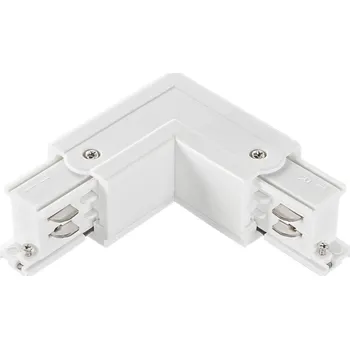 Bodové svítidlo FANEUROPE Příslušenství pravé L‑spojení pro třífázový lištový systém, bílá - FANEUROPE FAN LED-RAIL-L-DX-BCO