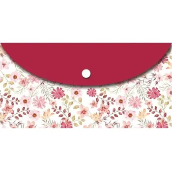 Desky plastové, spisové Květiny DL s drukem 24x 12 cm