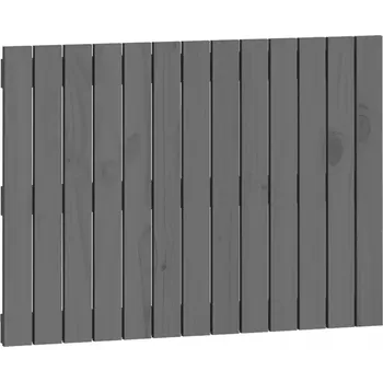 Dřevěné čelo postele z borovice šedé 82,5x3x60 cm