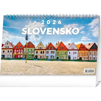 Kalendář Notique Stolový Kalendár Slovensko 2026, 23,1 x 14,5 cm