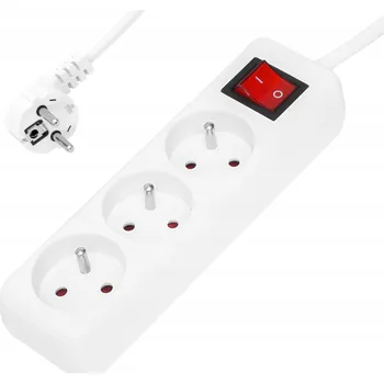 Napájecí kabel Prodlužovací Kabel lištový Blow 5 m 3 ks zásuvek bílý