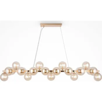 MAYTONI Závěsné svítidlo Dallas 28W jantarové sklo kov designové - MAYTONI M MOD547PL-25G