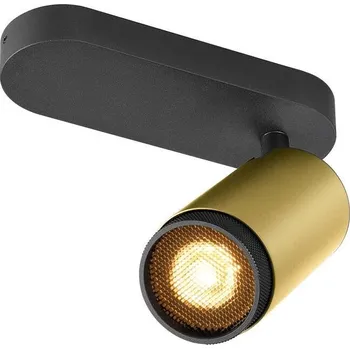 Svítidlo SLV - BIG WHITE GRIP! L SPOT CL, single, QPAR51, stropní svítidlo pro povrchovou montáž, válcové, 1 x max. 6 wattů, zlatá / černá - BIG WHITE (SLV) LA 1009095