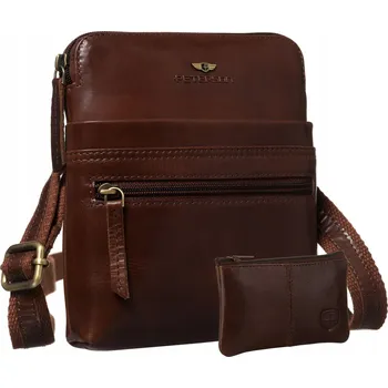 Kabelka Peterson pánská taška přes rameno PTN 1901-TUM-0604 BR hnědá