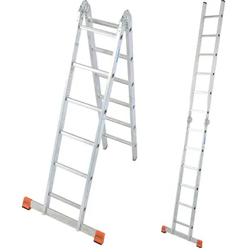 Žebřík KRAUSE 129901 žebřík TriMatic 2x6 příček kloubový dvoudílný