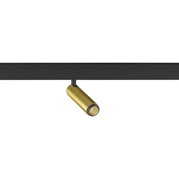 Bodové svítidlo SLV - BIG WHITE GRIP! S 48V Spot, hluboká & zapuštěná lišta, válcové, 2000-3000K, 9,8 Watt, DALI, Dim-to-Warm, 29°, zlatá / černá - BIG WHITE (SLV) LA 1009035