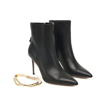 Dámské kozačky Polokozačky Marciano Guess 5BGZ44 7324A Černá 38