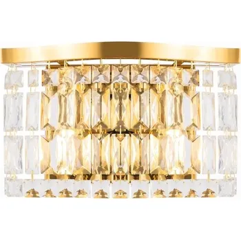 Nástěnné svítidlo MAYTONI Nástěnné svítidlo Dune 2xE14 120W zlatá kov křišťálové přívěsky - MAYTONI M DIA005WL-02G