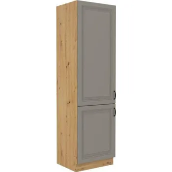 Kuchyňská linka Vysoká lednicová skříň 60 LO-210 2F STILO artisan/ClayGrey MDF.