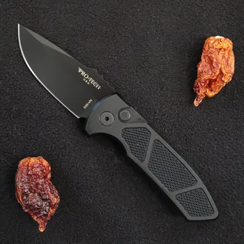 Bojový nůž Pro-Tech SBR Short Bladed Rockeye Black Knurling Handle