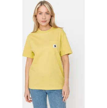 Dámské tričko Carhartt WIP Pocket (fandoghi) S, žlutá
