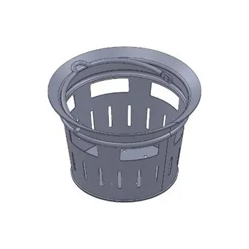 Odpadkový koš MEA MB Ocelový kalový koš ZN, kulatý 385 mm