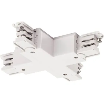 Svítidlo SLV - BIG WHITE X spojka pro vysokonapěťovou 3fázovou montážní kolejničku S-TRACK, dopravní bílá - BIG WHITE (SLV) LA 1001389