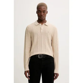 Dámský svetr Svetr s příměsí vlny Abercrombie & Fitch KI120.5142.150 béžová 12X, vel. XL