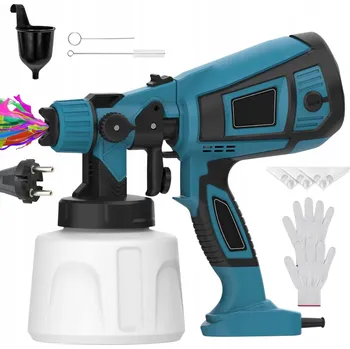 Stříkací pistole Elektrická stříkací pistole na malování, agregát 850W, 1400 ml