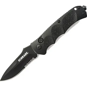 Outdoorové zavazadlo Schrade Survival Button Lock Serr.