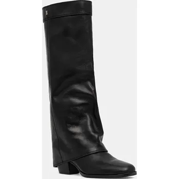 Dámské kozačky Kožené kozačky Nokwol Weather Black Leather Weather.Black.Leather černá 99X, EUR 41