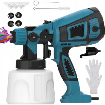 Stříkací pistole STŘÍKACÍ PISTOLE NA MALOVÁNÍ 1400ML S REGULACÍ PRŮTOKU A 3 REŽIMY STŘÍKÁNÍ