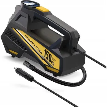 pumpička Elektrická pumpa kompresor na pneumatiky 12V LED displej svítilna (ZR86)