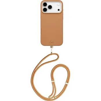 Pouzdro na mobilní telefon UNIQ Coehl Mirelle MagSafe kryt s poutkem iPhone 17 Pro Max Pecan Brown