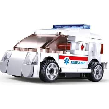 Stavebnice Sluban Stavebnice Sluban Power Bricks Natahovací ambulance M38-B0916E