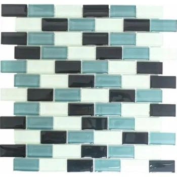 Obklad Skleněná mozaika, skleněný obklad mix modrá