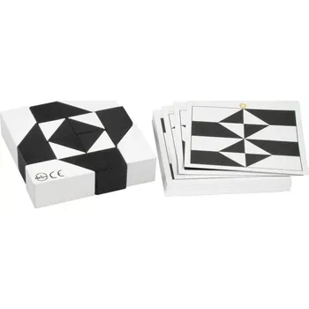 Hlavolam Detoa Hlavolam Tangram černobílý