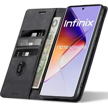 Pouzdro na mobilní telefon Flipové pouzdro Koanni pro Infinix NOTE 40 Pro + 5G, černé
